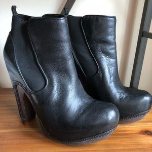 All Saints Black Platform Booties (38)